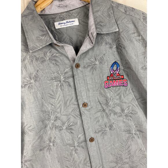 Tommy Bahama The Coconut Point Hawaiian Shirt Men’s sz Large NFL Pro Bowl Games - Picture 1 of 11